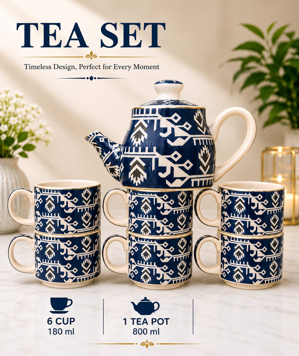 WhatsApp Image 2026-07-30 at 12.07.07 PM (3) Blue White-7 Pcs Tea Set - Image 1